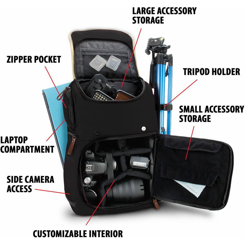 GOgroove DSLR Camera Backpack