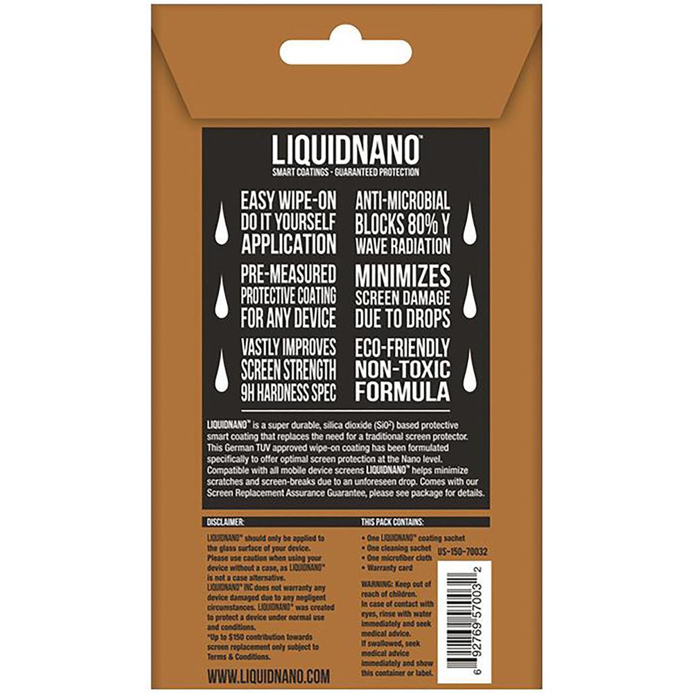 LIQUIDNANO Ultimate Screen Protector for Smartphones with $150 Assurance