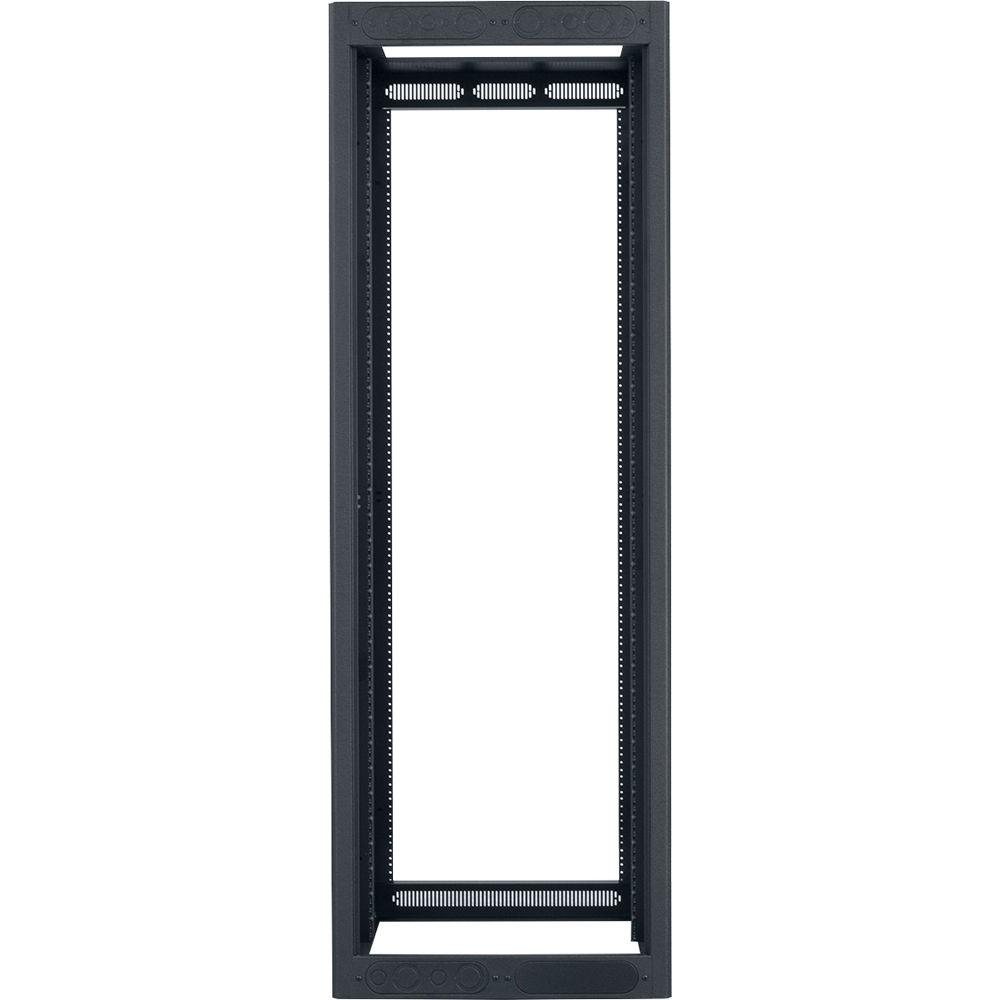 Lowell Manufacturing Rack-Enclosed-35U, 27" Deep, 1-Pair Adustable Rails, Less Rear Door