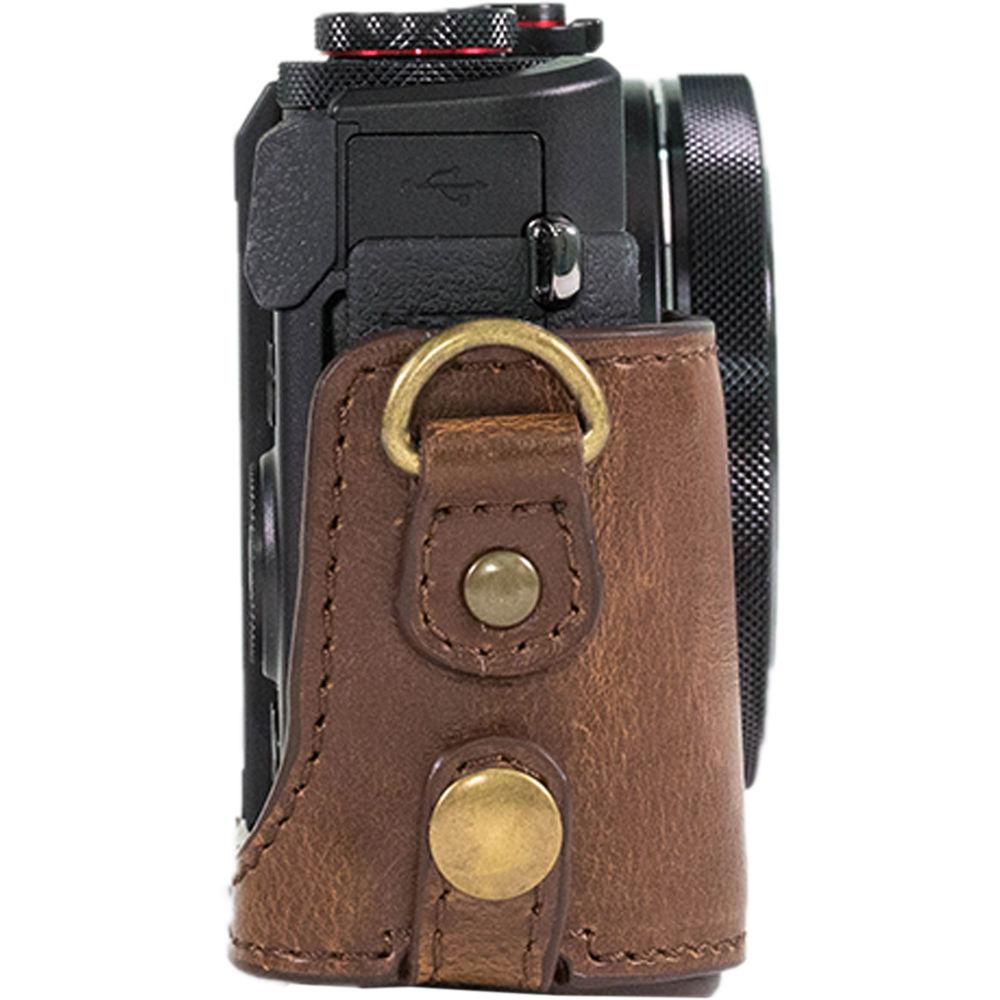 MegaGear Ever Ready PU Leather Camera Case and Strap for Canon PowerShot G7 X Mark II