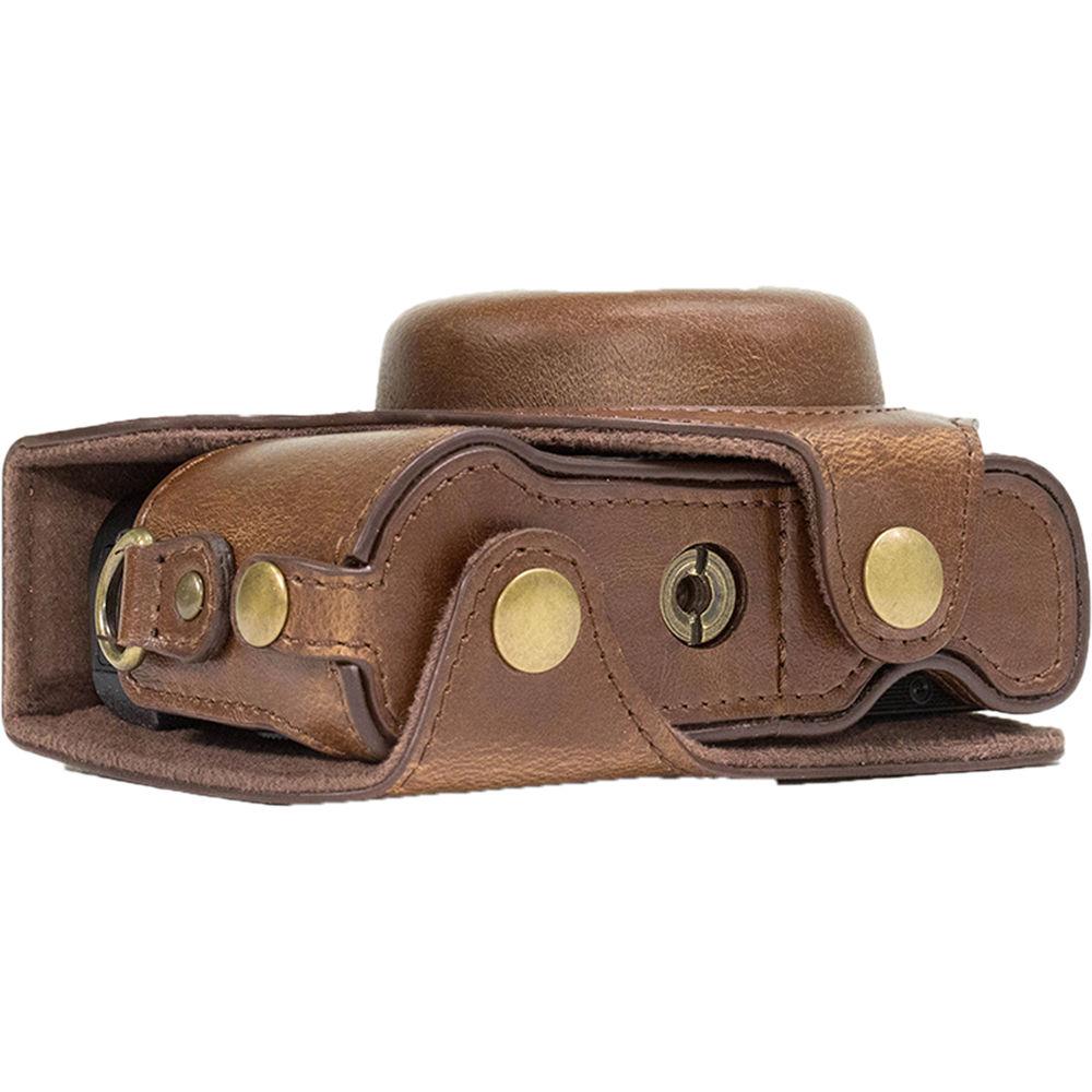 MegaGear Ever Ready PU Leather Camera Case and Strap for Canon PowerShot G7 X Mark II