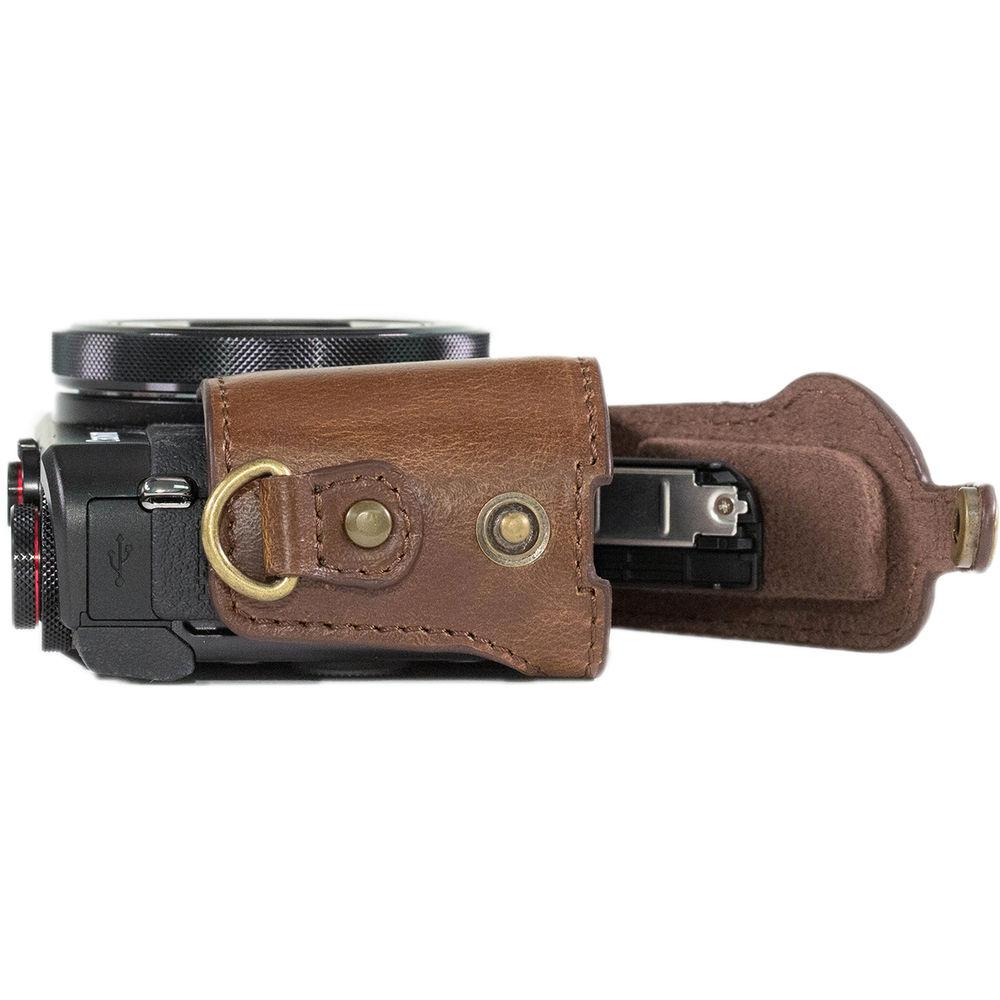 MegaGear Ever Ready PU Leather Camera Case and Strap for Canon PowerShot G7 X Mark II