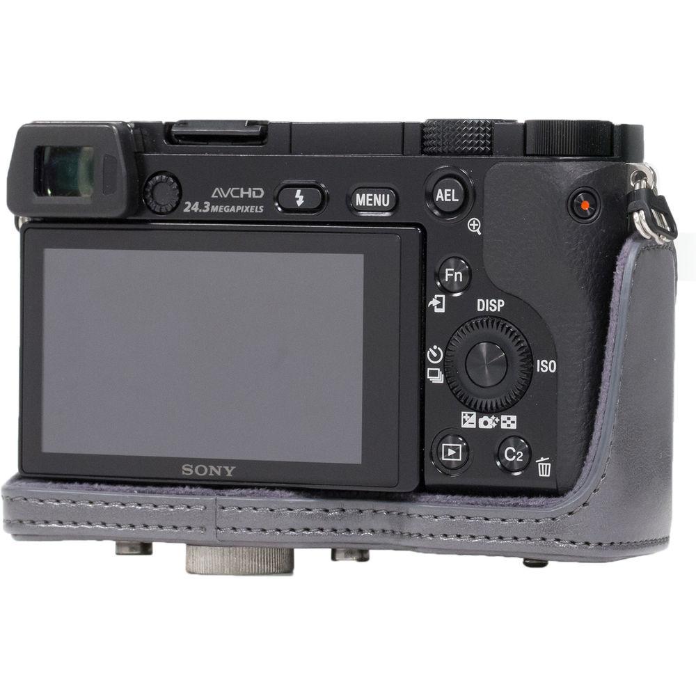 MegaGear Ever Ready PU Leather Case and Strap for Sony a6000 a6300 with 16-50mm