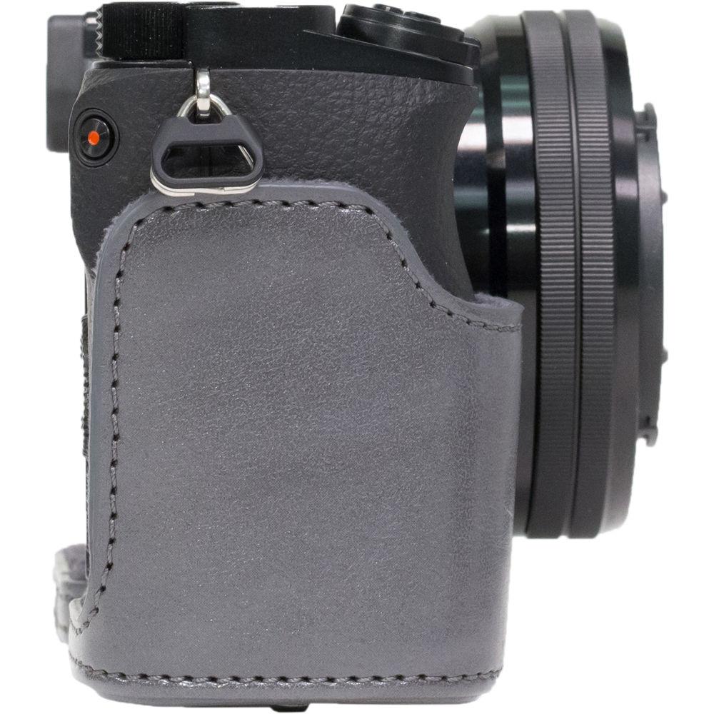 MegaGear Ever Ready PU Leather Case and Strap for Sony a6000 a6300 with 16-50mm