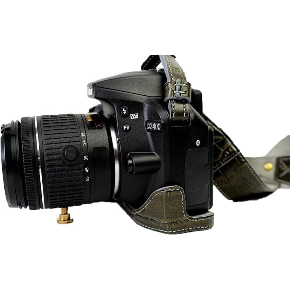 MegaGear Ever Ready PU Leather Half Case with Shoulder Strap for Nikon D3100-3400