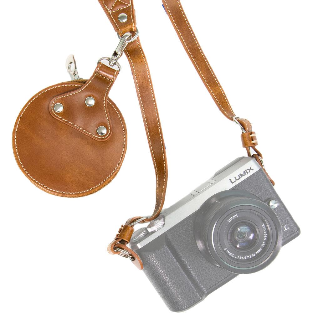 MegaGear PU Leather Shoulder Neck Camera Strap and Storage Case