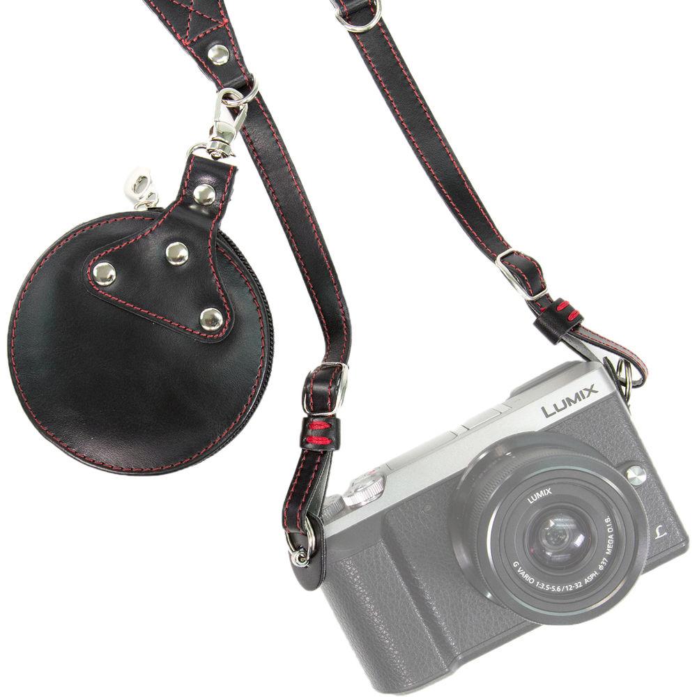 MegaGear PU Leather Shoulder Neck Camera Strap and Storage Case