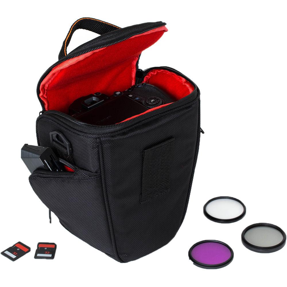 MegaGear Ultra-Light Camera Bag with Strap for Select Canon EOS Rebel Series Cameras