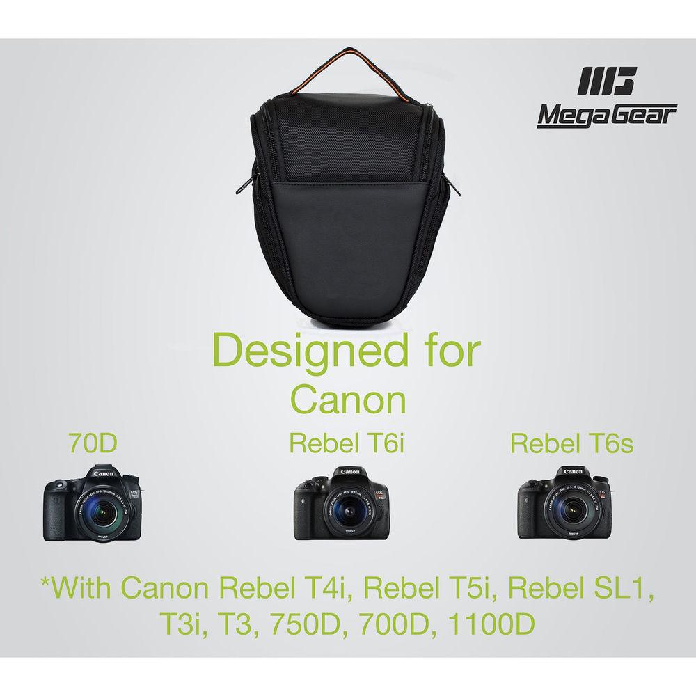 MegaGear Ultra-Light Camera Bag with Strap for Select Canon EOS Rebel Series Cameras