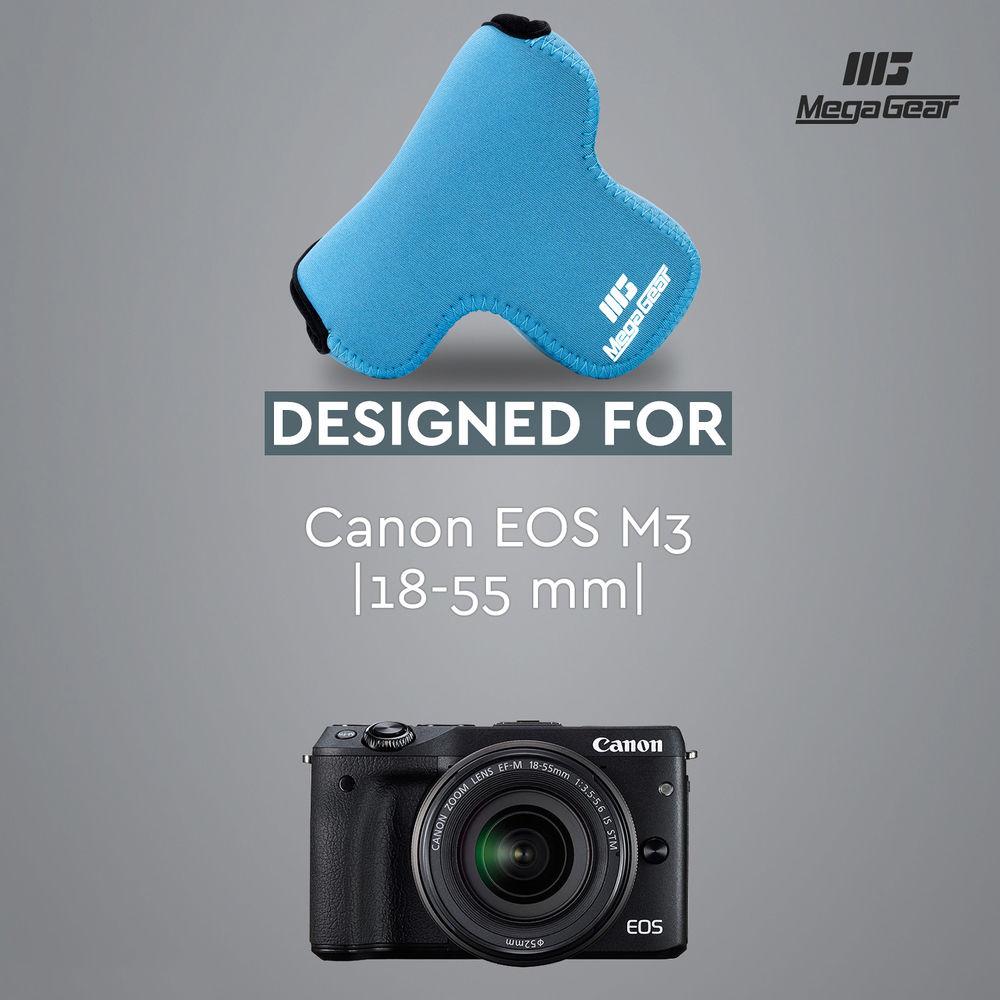 MegaGear Ultra-Light Neoprene Case for Canon EOS M3 with 18-55mm