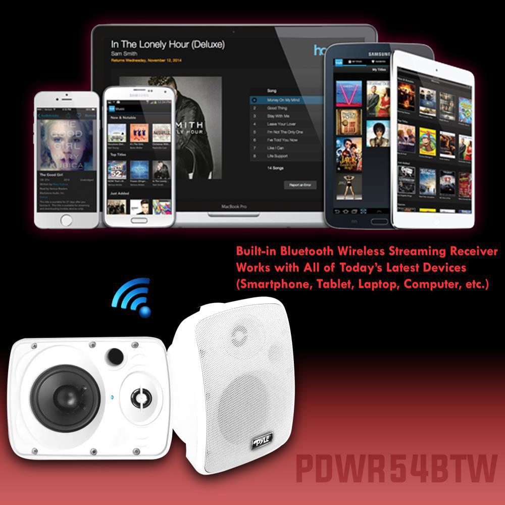 Pyle Pro 5.25" Indoor Outdoor Waterproof & Bluetooth Speaker System