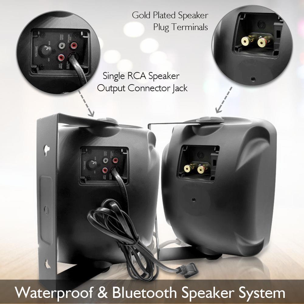 Pyle Pro 6.5" 800W Indoor Outdoor Bluetooth Speakers