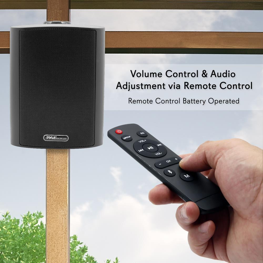 Pyle Pro 6.5Wall-Mount Waterproof Speaker System with BT Audio RF Streaming