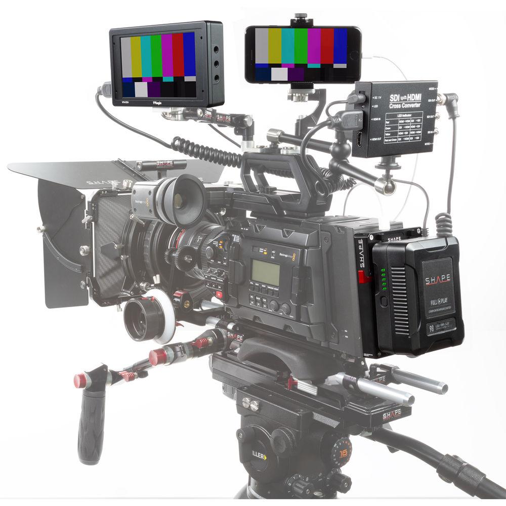 SHAPE D-Box Camera Power & Charger Kit with 98Wh Battery for Blackmagic URSA Mini Mini Pro