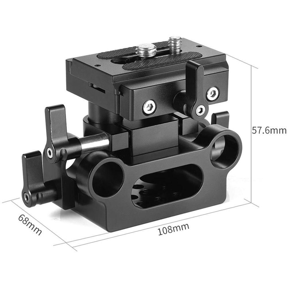 SmallRig Universal Baseplate with 15mm LWS Rod Clamp