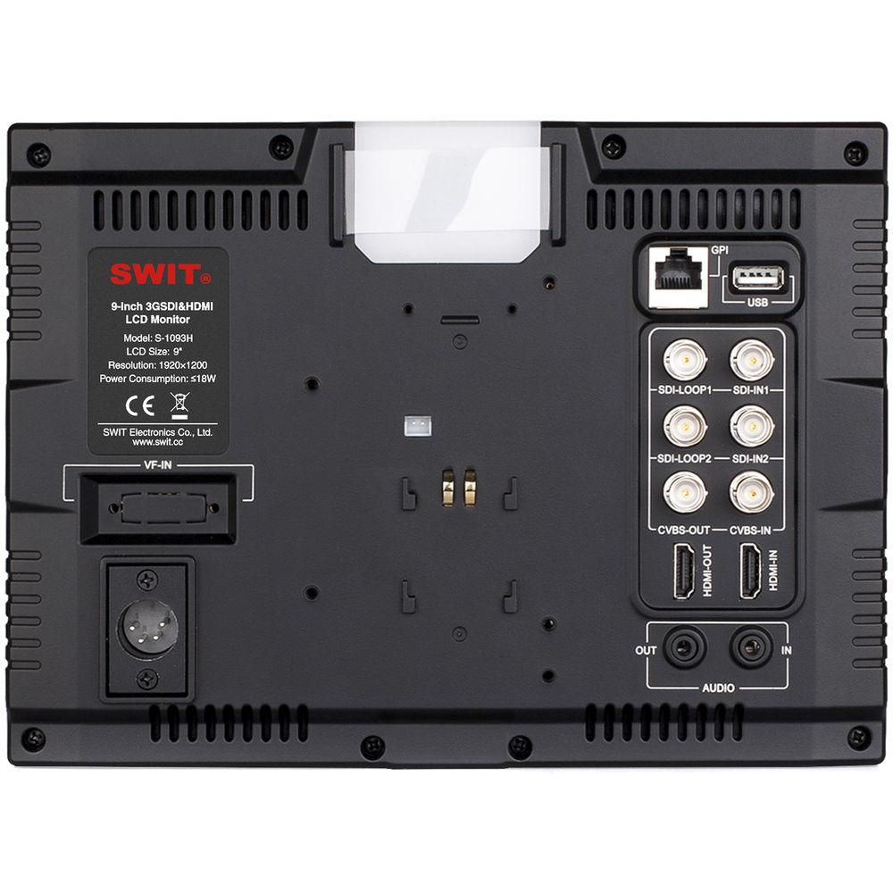 SWIT 9" Full HD Waveform On-Camera Top LED Monitor