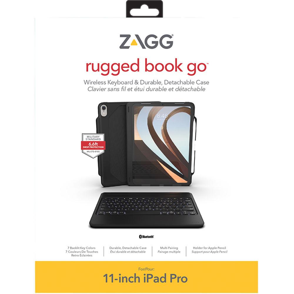 ZAGG Rugged Book Go Keyboard for 11" Apple iPad Pro