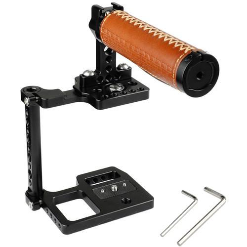 CAMVATE Cage Kit with Leather Top Handle for Blackmagic Pocket Cinema Camera 4K