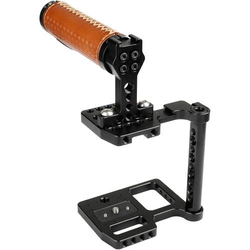 CAMVATE Cage Kit with Leather Top Handle for Blackmagic Pocket Cinema Camera 4K