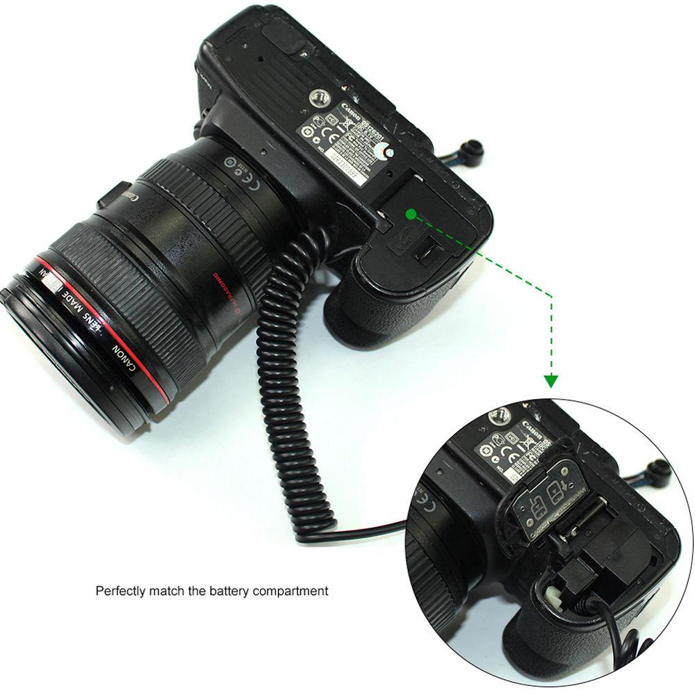 LanParte D-Tap to LP-E6 Fixed Voltage Battery Pack for Select Canon Cameras