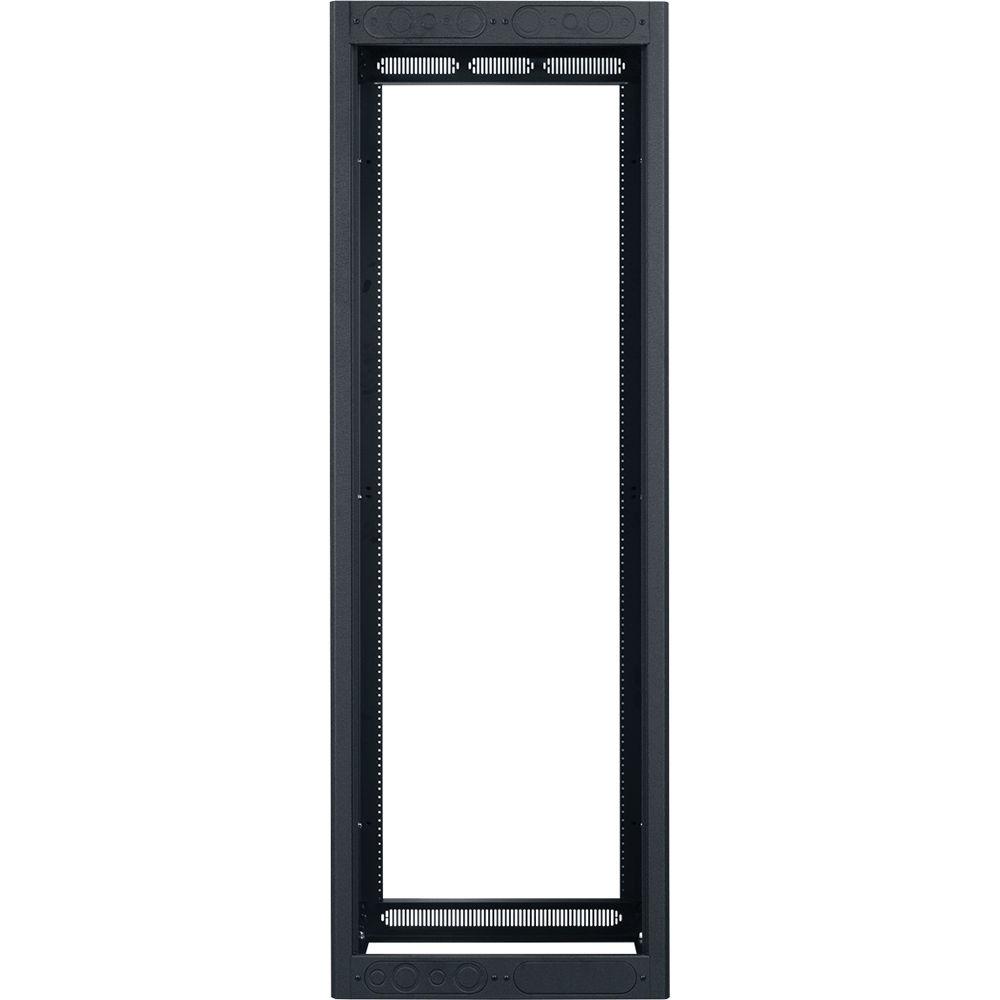 Lowell Manufacturing Rack-Enclosed-35U, 22" Deep, 1-Pair Adustable Rails, Less Rear Door