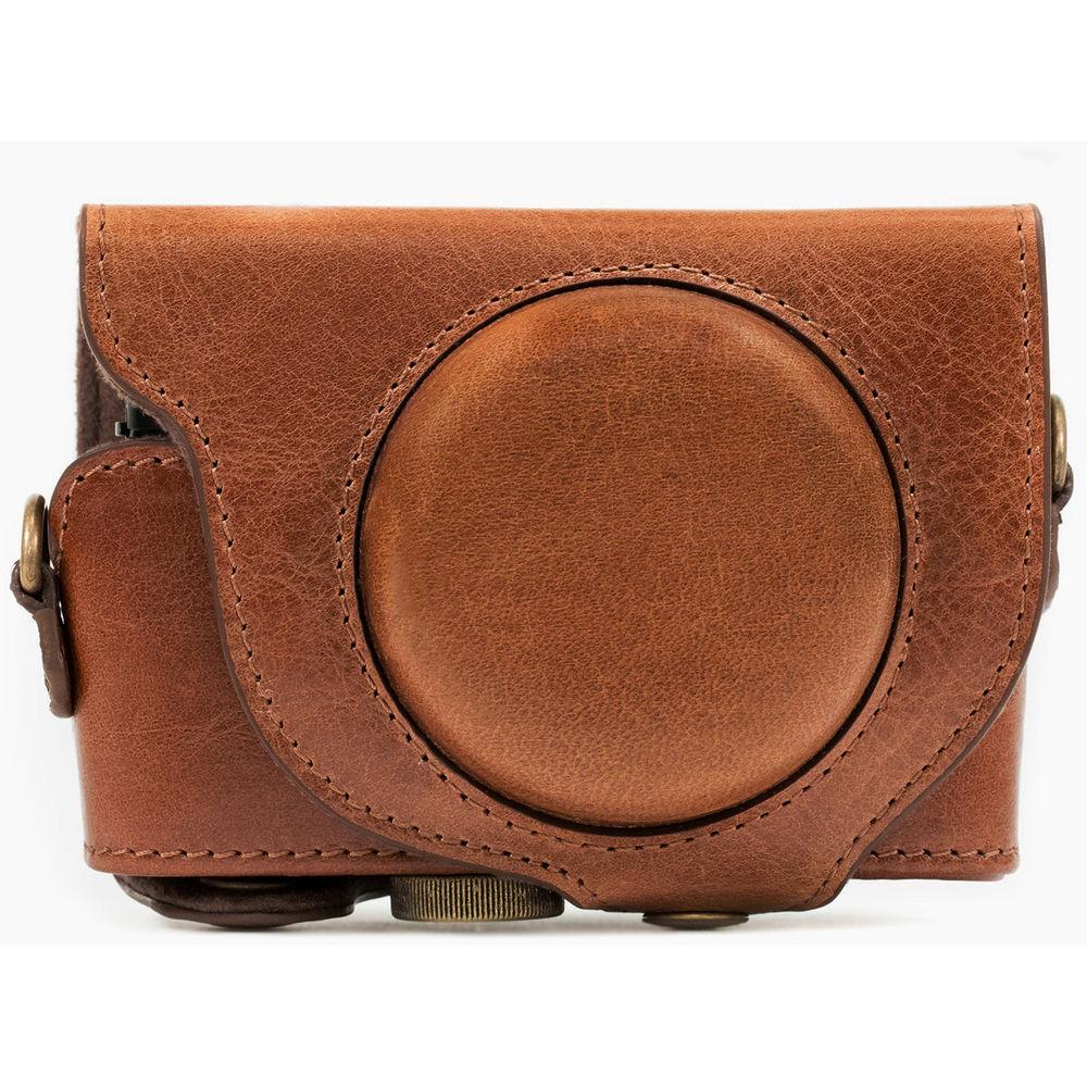 MegaGear Leather Camera Case with Strap for Sony DSC-RX100 VI, V & IV