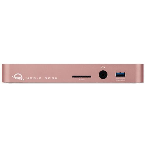 OWC Other World Computing USB-C 10-Port Dock With 80 Watt Power Supply - Rose Gold. Designed For Macbook And Macbook Pro.