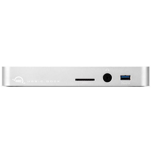 OWC Other World Computing USB-C 10-Port Dock With 80 Watt Power Supply - Silver. Designed For Macbook And Macbook Pro.