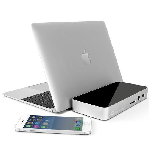 OWC Other World Computing USB-C 10-Port Dock With 80 Watt Power Supply - Silver. Designed For Macbook And Macbook Pro.