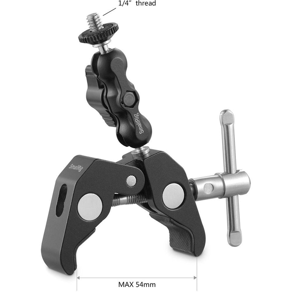 SmallRig 2162 Multifunction Small Crab Clamp with Ball Head Magic Arm