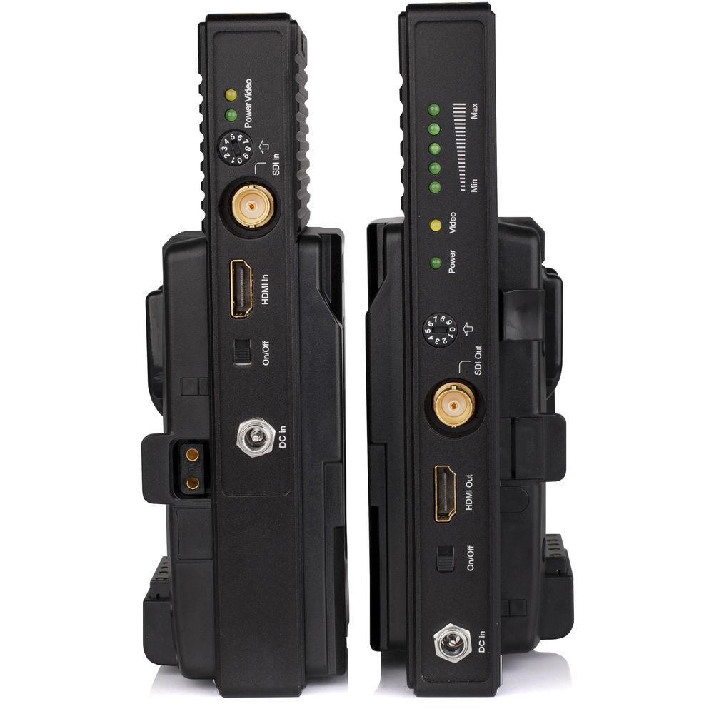 SWIT 700m 3GSDI HDMI Wireless System with V-Mount on Transmitter & Receiver