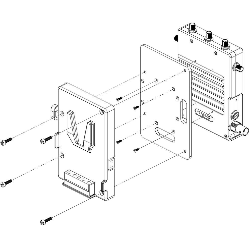 Teradek Bolt Xt Lt Single V Mount Batt Plate 14.4V