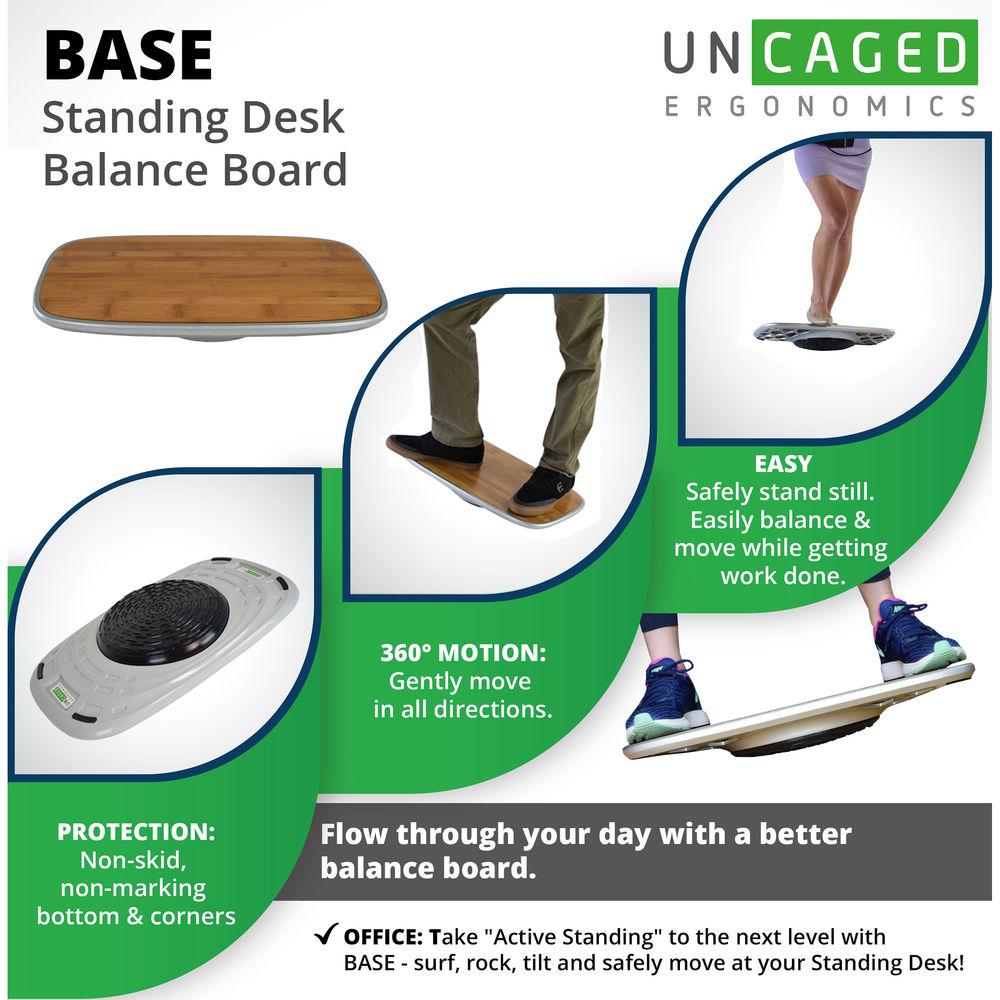 Uncaged Ergonomics Base Standing Desk Balance Board