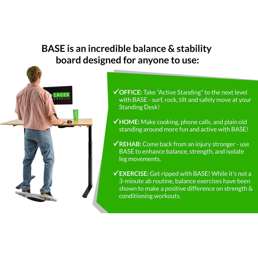 Uncaged Ergonomics Base Standing Desk Balance Board