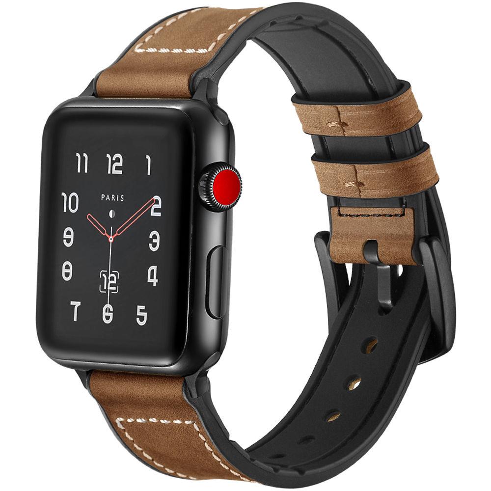CASEPH Genuine Leather Band for 38mm 40mm Apple Watch