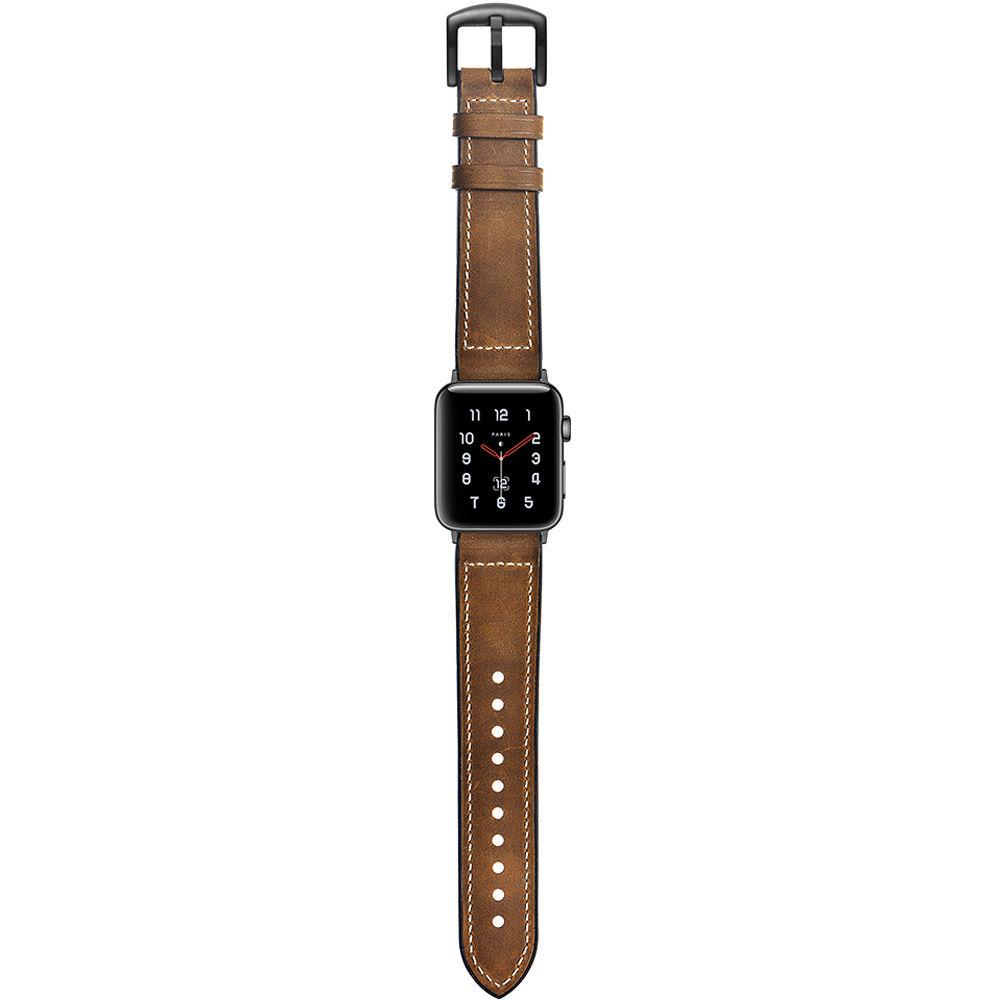 CASEPH Genuine Leather Band for 38mm 40mm Apple Watch