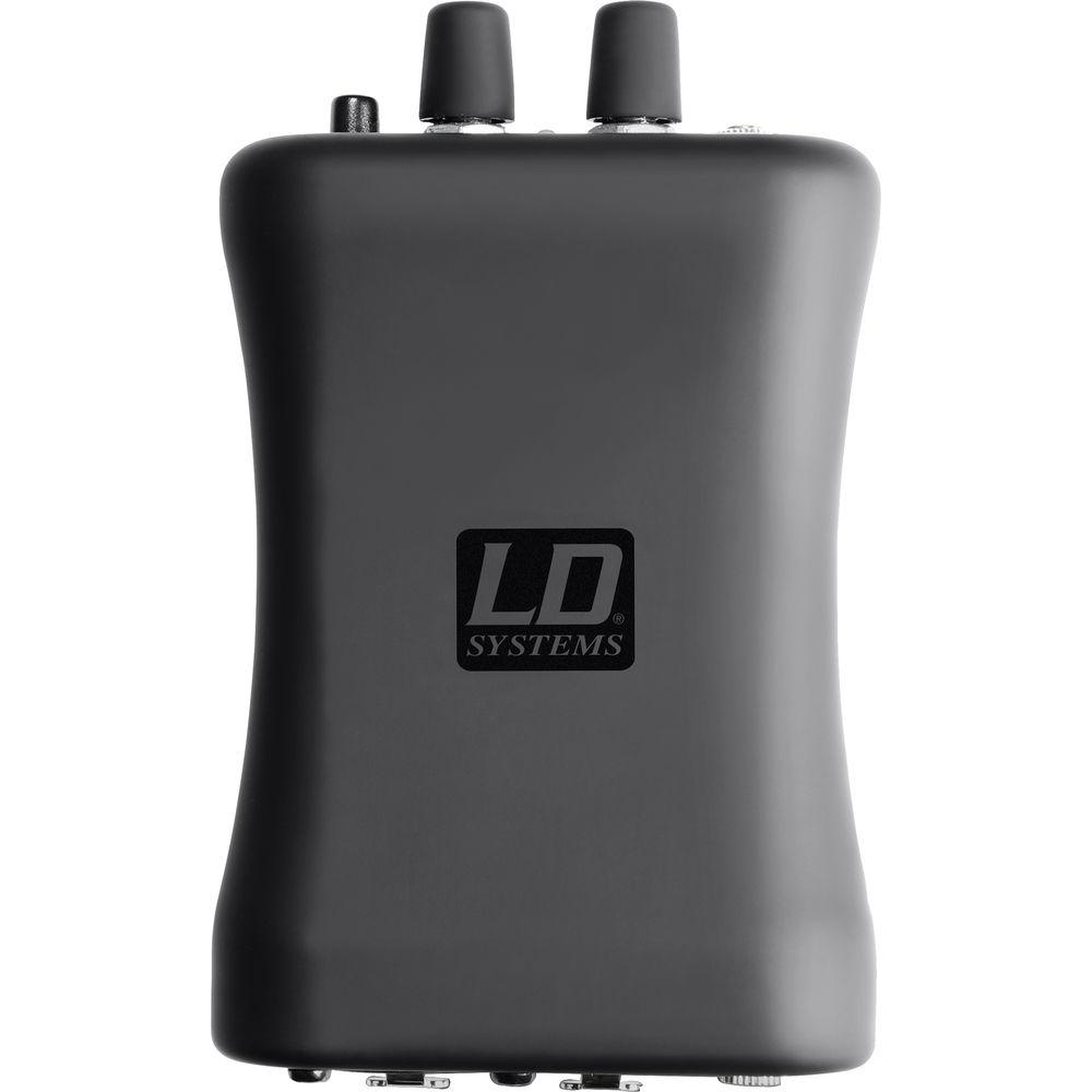 LD Systems Compact Headphone And In-Ear Monitor Amplifier - 2 Inputs 1 Output - Built In Limiter
