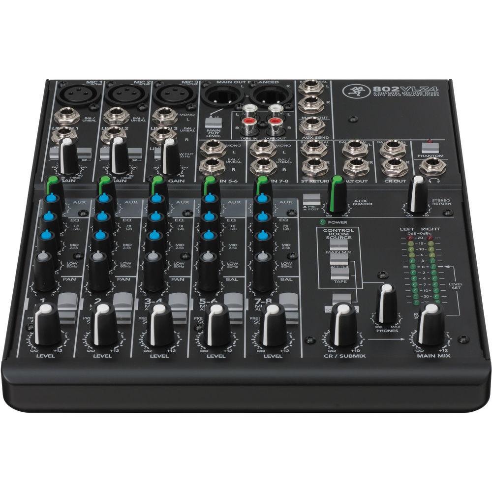 Mackie 802VLZ4 8-Channel Ultra-Compact Mixer, Mackie, 802VLZ4, 8-Channel, Ultra-Compact, Mixer