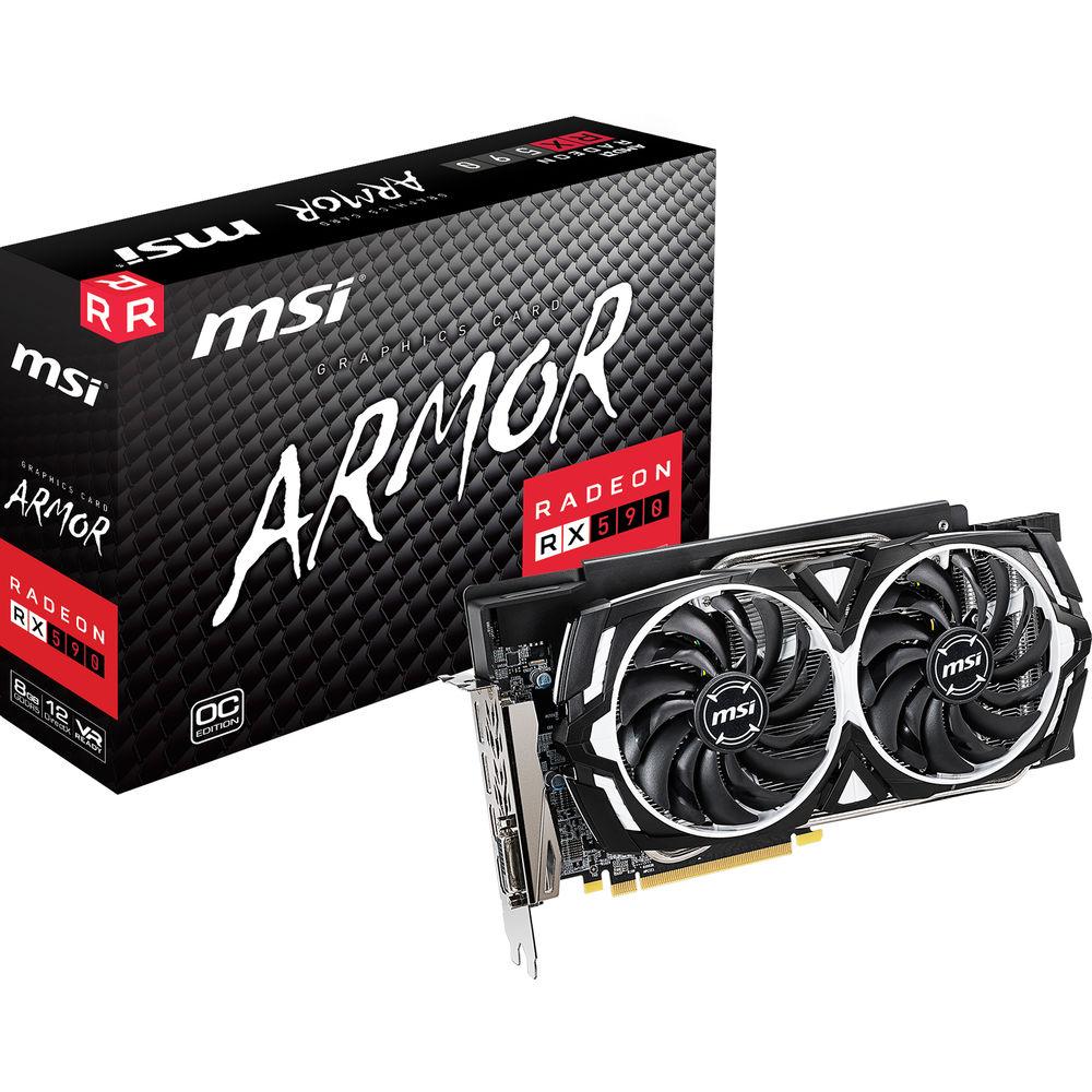 MSI Radeon RX 590 ARMOR 8G OC Graphics Card