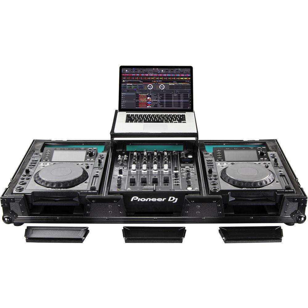 Odyssey Innovative Designs Universal CD Digital Media Player DJ Coffin for 12" DJ Mixer & Two Large Tabletop Players