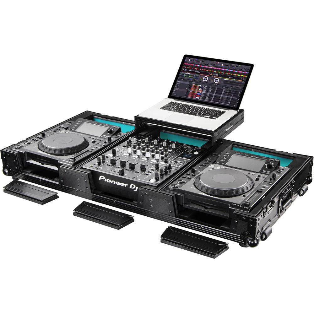 Odyssey Innovative Designs Universal CD Digital Media Player DJ Coffin for 12" DJ Mixer & Two Large Tabletop Players