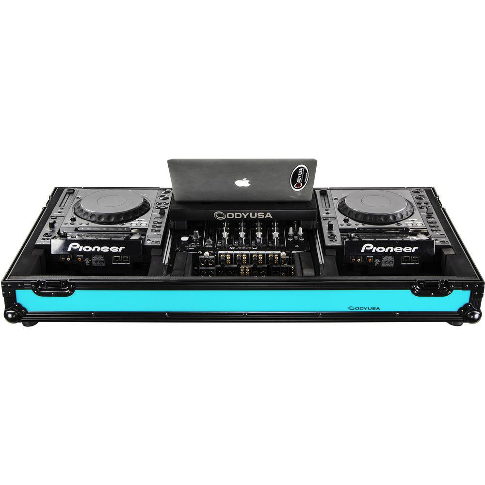 Odyssey Innovative Designs Universal CD Digital Media Player DJ Coffin for 12" DJ Mixer & Two Large Tabletop Players