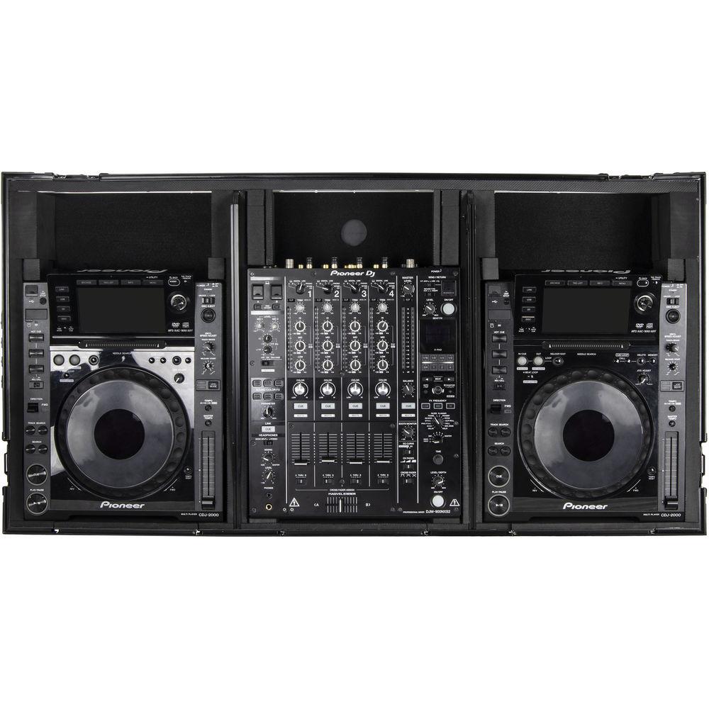 Odyssey Innovative Designs Universal CD Digital Media Player DJ Coffin for 12" DJ Mixer & Two Large Tabletop Players