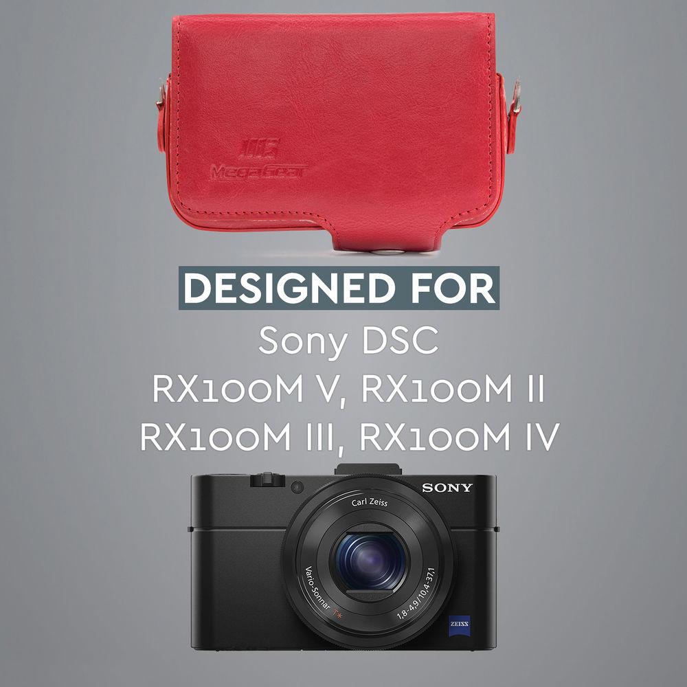 MegaGear Leather Case with Belt Loop for Select RX100 Series Cameras