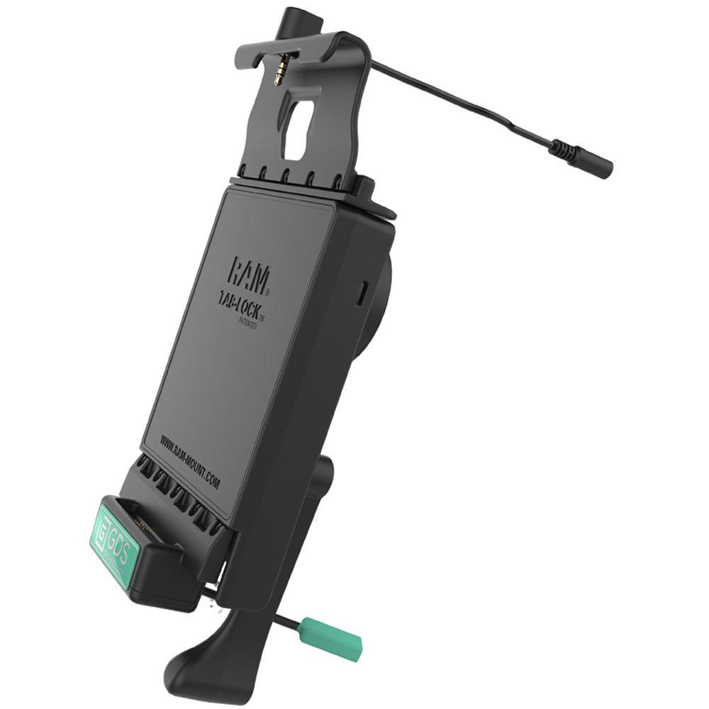 RAM MOUNTS GDS Locking Vehicle Dock with Audio Cable for Samsung Tab A 8.0 SM-T387