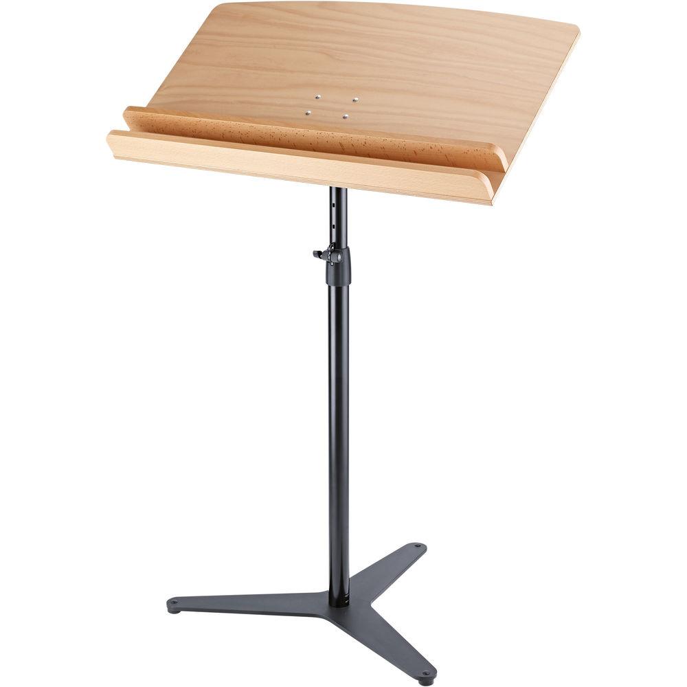 K&M Orchestra Conductor Stand Desktop with Added Shelf