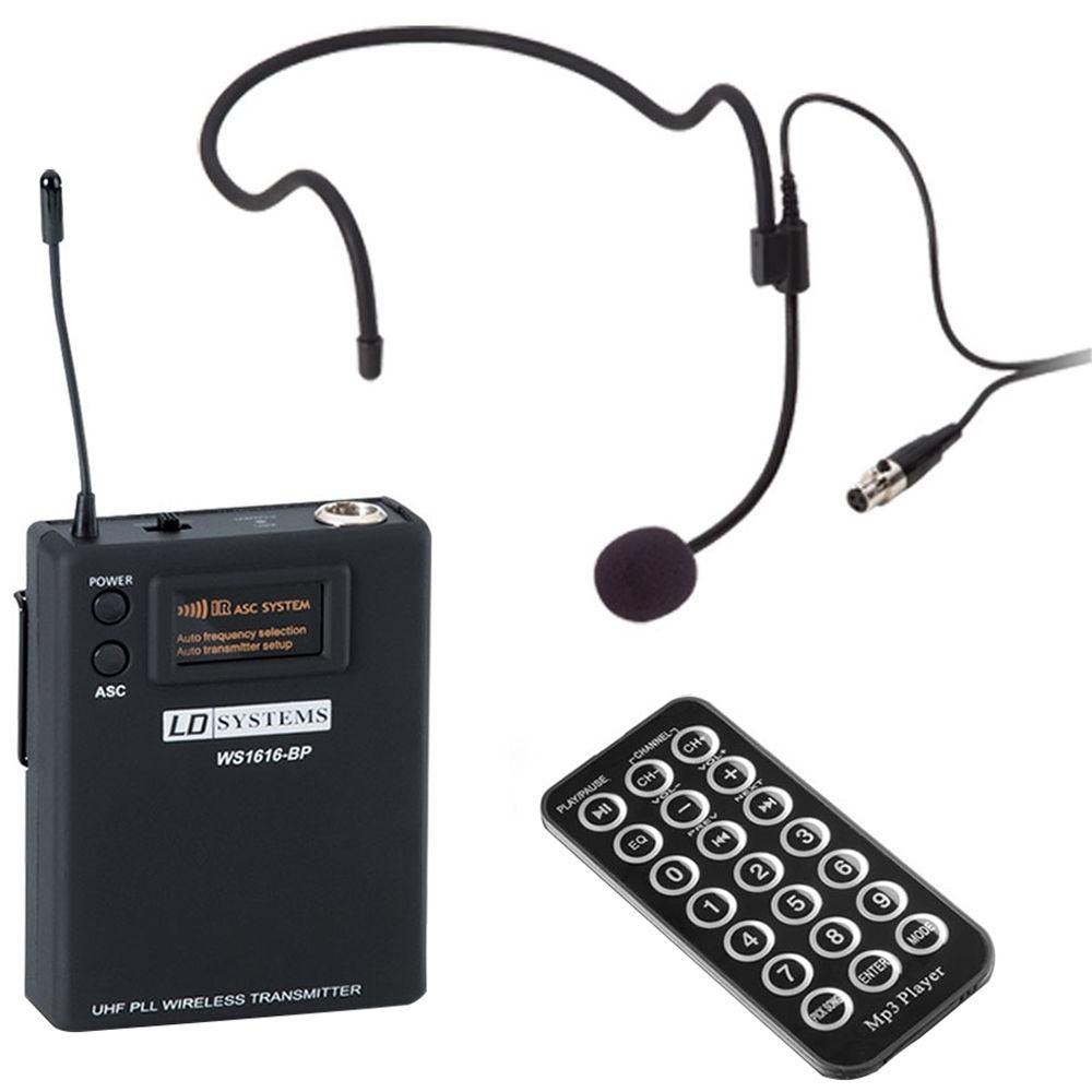 LD Systems Roadbuddy Battery Powered Portable BT 10"Speaker Mixer Wireless Bodypack Headset 584-607MHz 480WP