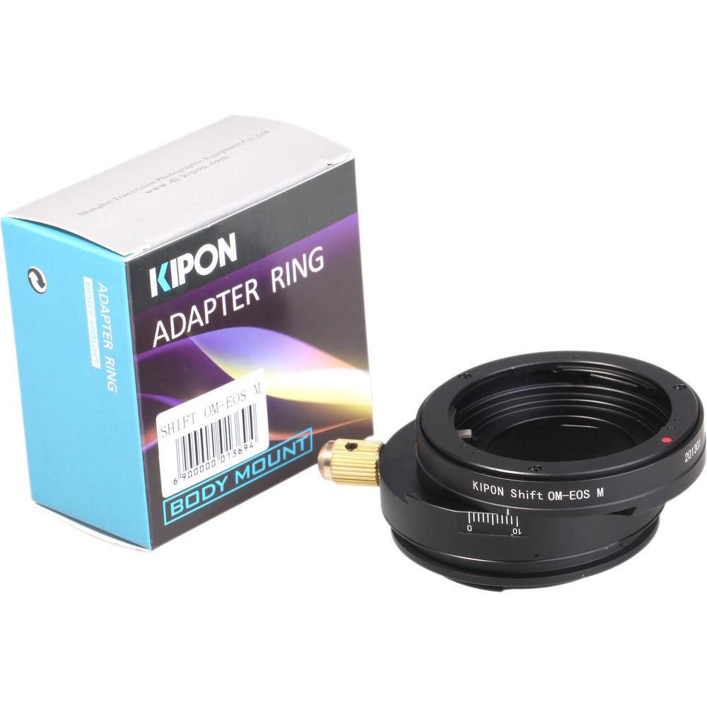 KIPON Lens Mount Adapter for Olympus OM Lens to Canon EF-M-Mount Camera with Shift Functionality