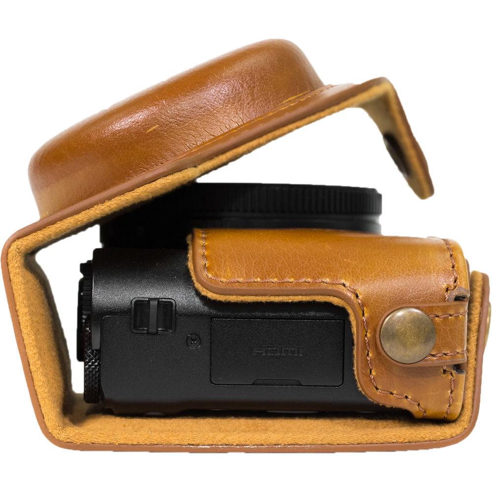 MegaGear Ever Ready Leather Camera Case for Panasonic LUMIX DMC-LX10