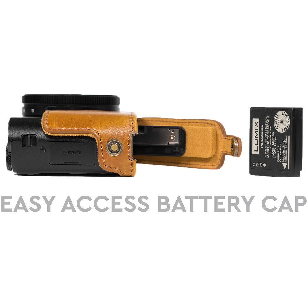 MegaGear Ever Ready Leather Camera Case for Panasonic LUMIX DMC-LX10